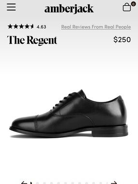 Amberjack The Regent Men's Black Dress Shoe